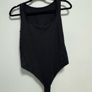 Lululemon Black Sleeveless Nulu Bodysuit
